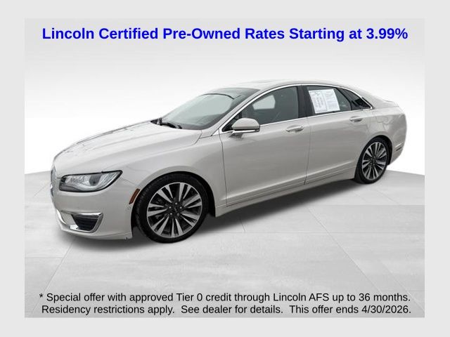 Ceramic White 2019 Lincoln MKZ Hybrid Reserve II FWD Sedan Front-Wheel Drive Continuously Variable Transmission