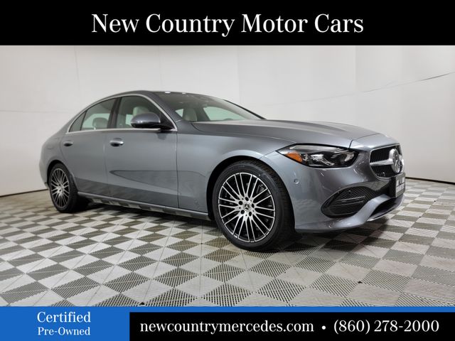 Selenite Gray Metallic 2022 Mercedes-Benz C-Class Sedan All-Wheel Drive 9-Speed Automatic