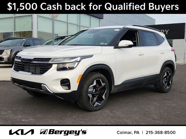 Snow White Pearl 2026 Kia Seltos EX AWD SUV / Crossover All-Wheel Drive Continuously Variable Transmission