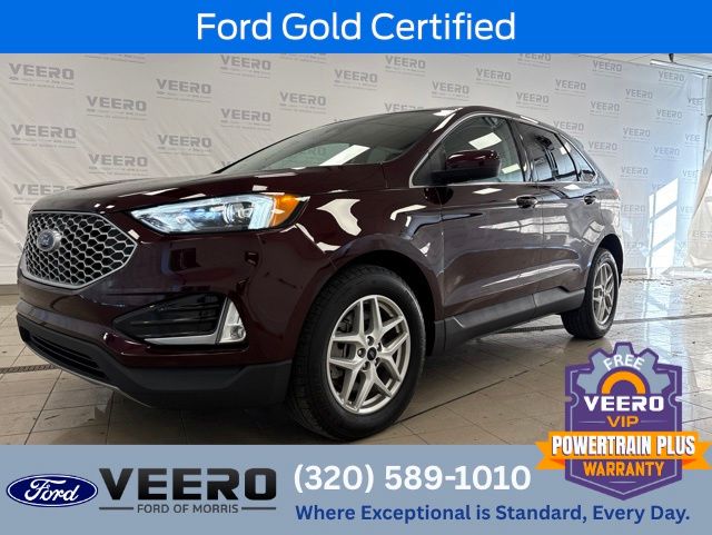 Red (Burgundy) 2024 Ford Edge SUV / Crossover All-Wheel Drive 8-Speed Automatic