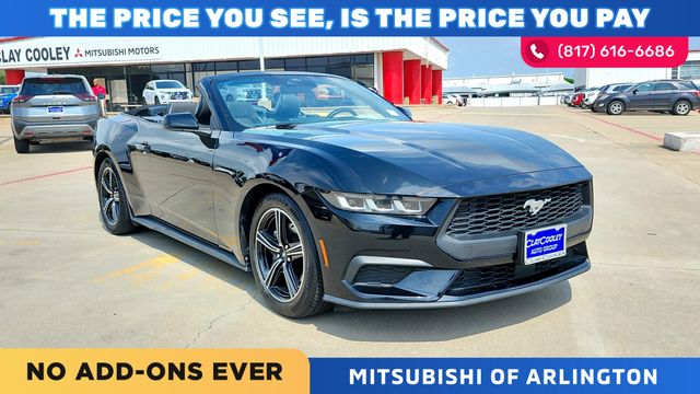 Shadow Black 2024 Ford Mustang Convertible Rear-Wheel Drive Automatic