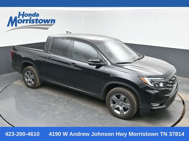 Crystal Black Pearl 2025 Honda Ridgeline TrailSport AWD Pickup Truck All-Wheel Drive 9-Speed Automatic