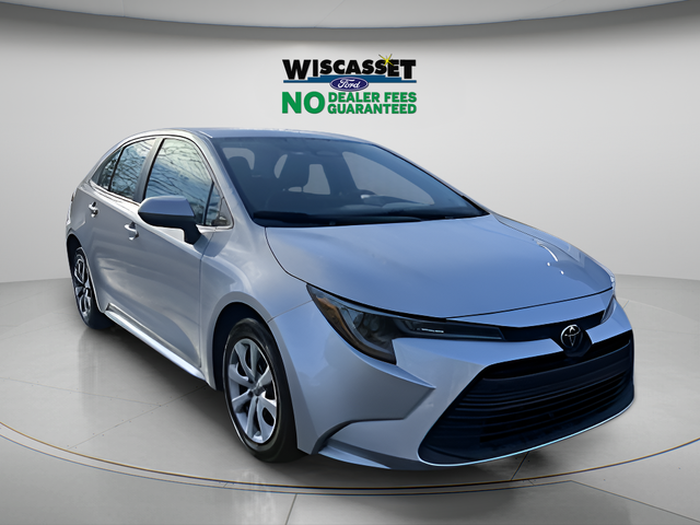 Silver 2024 Toyota Corolla LE FWD Sedan Front-Wheel Drive Continuously Variable Transmission