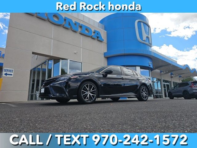 Midnight Black Metallic 2021 Toyota Camry Sedan All-Wheel Drive 8-Speed Automatic