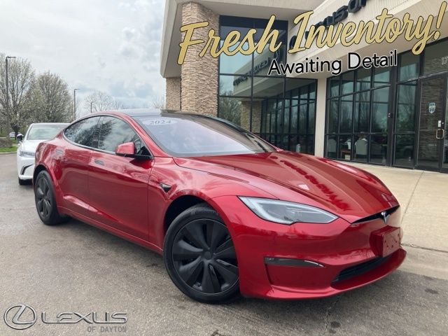 Ultra Red 2024 Tesla Model S AWD Sedan All-Wheel Drive 1-Speed Automatic