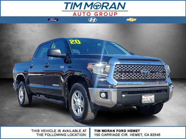 Midnight Black Metallic 2020 Toyota Tundra Pickup Truck 4X2 6-Speed Automatic Overdrive