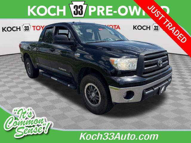 Black 2012 Toyota Tundra Tundra Grade Double Cab 5.7L 4WD Pickup Truck Four-Wheel Drive 6-Speed Automatic Overdrive
