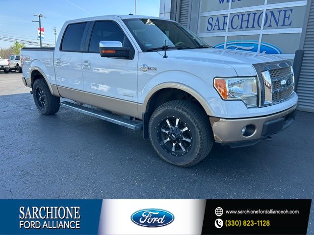 Oxford White 2012 Ford F-150 King Ranch SuperCrew 4WD Pickup Truck Four-Wheel Drive 6-Speed Automatic