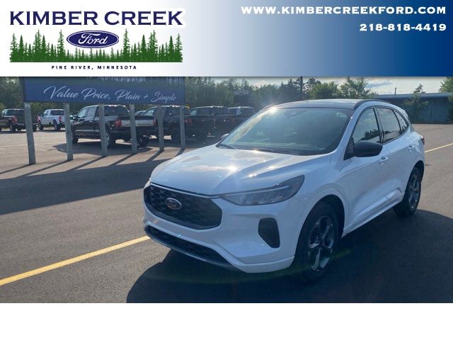 Star White Metallic Tri-Coat 2024 Ford Escape SUV / Crossover All-Wheel Drive 8-Speed Automatic