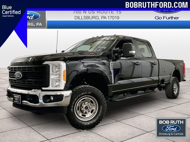 Black Metallic 2023 Ford F-250 Super Duty XL Crew Cab 4WD Pickup Truck Four-Wheel Drive Automatic