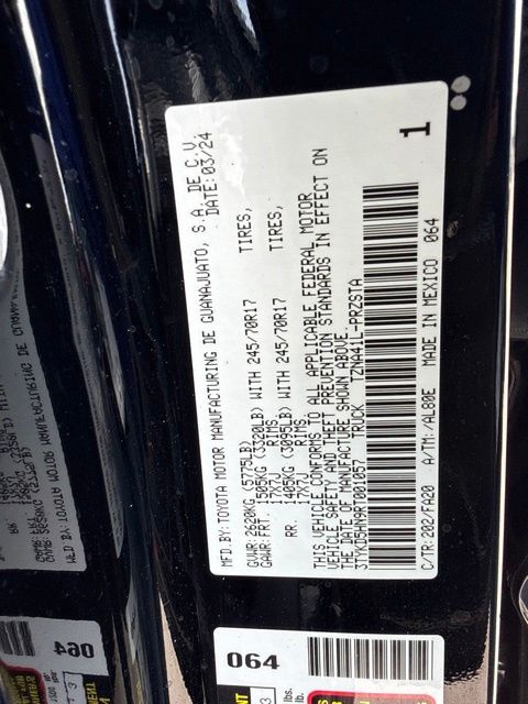 2024 Toyota Tacoma - $32,888