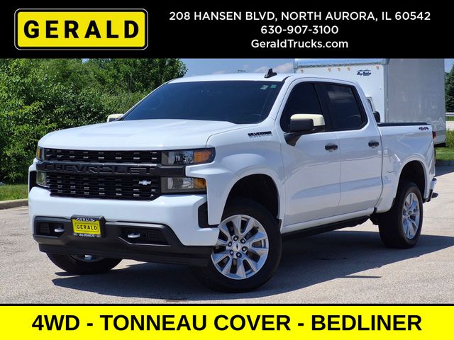 Summit White 2021 Chevrolet Silverado 1500 Pickup Truck Four-Wheel Drive 6-Speed Automatic Overdrive
