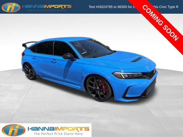 Boost Blue Pearl 2025 Honda Civic Type R Hatchback Front-Wheel Drive 6-Speed Manual