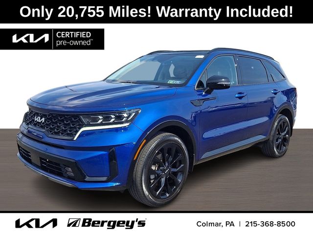 Sapphire Blue 2023 Kia Sorento SX AWD SUV / Crossover All-Wheel Drive 8-Speed Dual Clutch