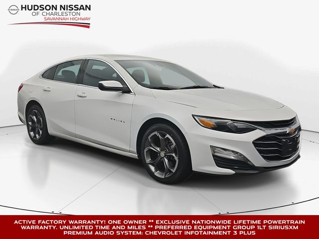 Summit White 2024 Chevrolet Malibu LT with 1LT FWD Sedan Front-Wheel Drive Continuously Variable Transmission