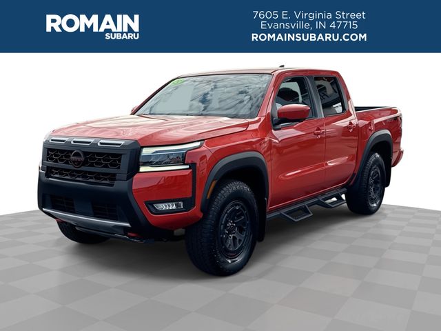 Afterburn Orange 2025 Nissan Frontier Pickup Truck Four-Wheel Drive 9-Speed Automatic Overdrive