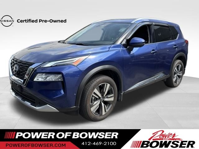 Caspian Blue Metallic 2023 Nissan Rogue SUV / Crossover All-Wheel Drive Continuously Variable Transmission