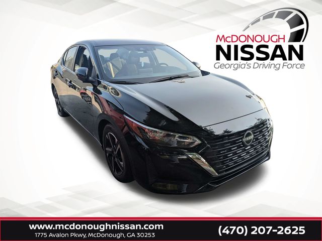 Super Black 2025 Nissan Sentra Sedan Front-Wheel Drive Continuously Variable Transmission