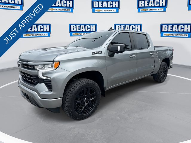 Sterling Gray Metallic 2023 Chevrolet Silverado 1500 RST Crew Cab 4WD Pickup Truck Four-Wheel Drive Automatic