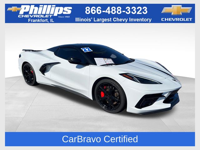 Arctic White 2022 Chevrolet Corvette Stingray 3LT Convertible RWD Convertible Rear-Wheel Drive 8-Speed Dual Clutch