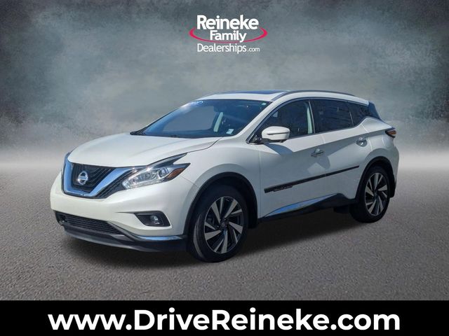 Black 2018 Nissan Murano Platinum AWD SUV / Crossover All-Wheel Drive Continuously Variable Transmission