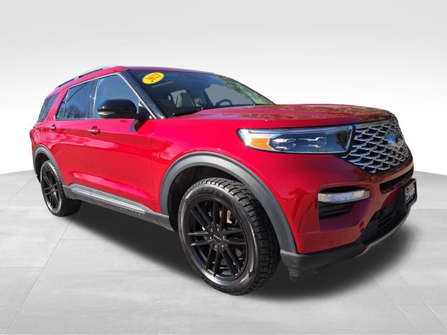 Rapid Red Metallic Tinted Clearcoat 2023 Ford Explorer Platinum AWD SUV / Crossover All-Wheel Drive Automatic