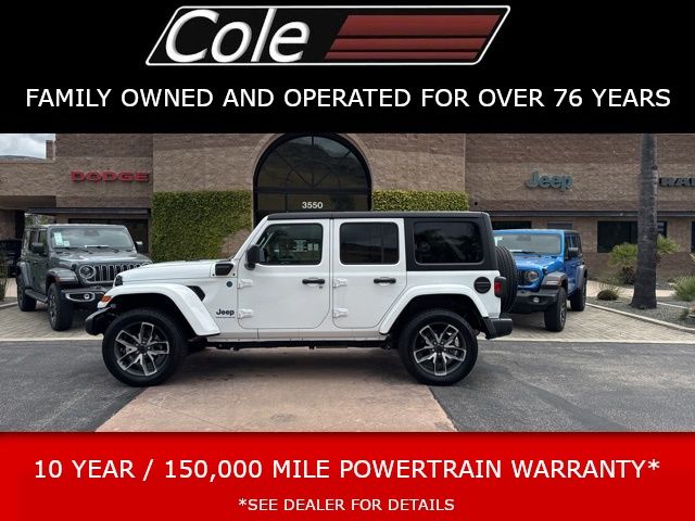 Bright White Clearcoat 2024 Jeep Wrangler 4xe SUV / Crossover Four-Wheel Drive 8-Speed Automatic