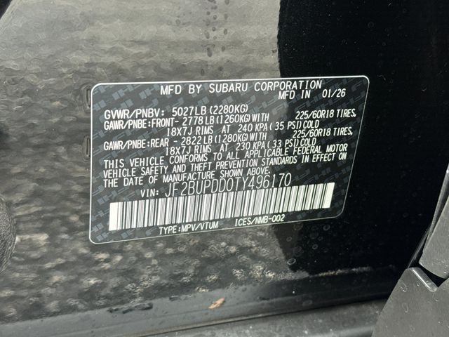 New 2026 Black Subaru Limited image 39