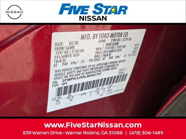 Used 2020 Red Ford SEL image 19