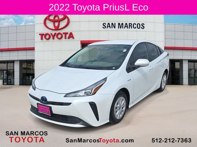 White (Wind Chill Pearl) 2022 Toyota Prius Hatchback Front-Wheel Drive Continuously Variable Transmission