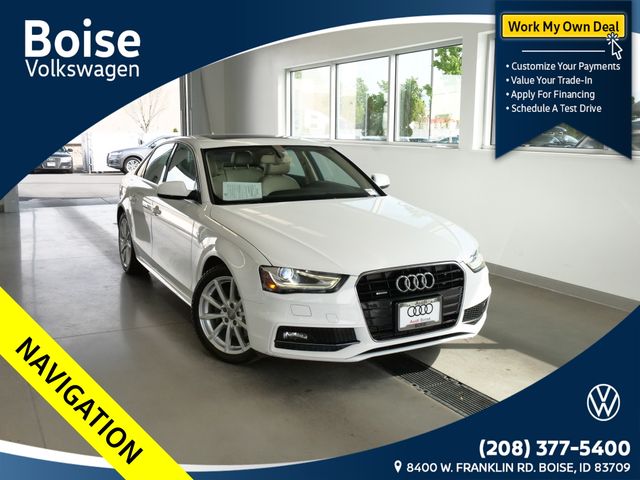 Ibis White 2015 Audi A4 2.0T quattro Premium Plus AWD Sedan All-Wheel Drive 8-Speed Automatic