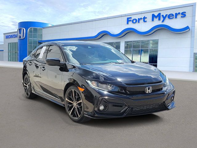 Lunar Silver Metallic 2021 Honda Civic Hatchback Hatchback Front-Wheel Drive Continuously Variable Transmission