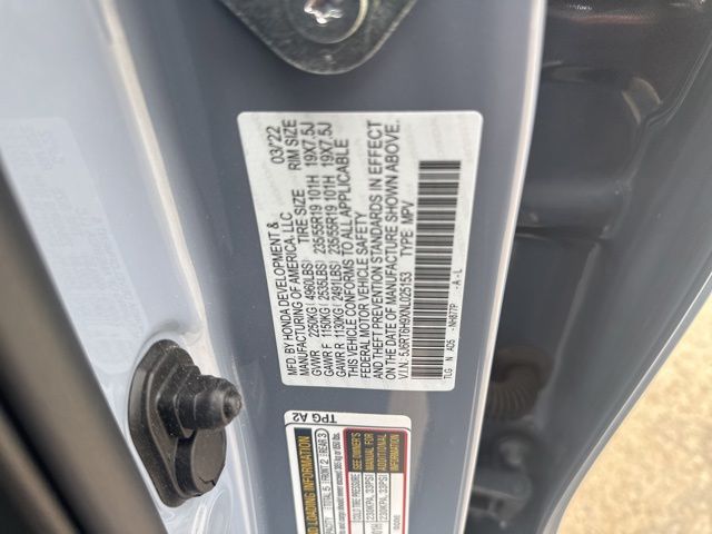2022 Gray Honda CR-V Hybrid Touring AWD SUV