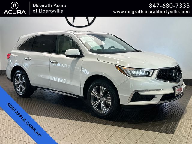 Platinum White Pearl 2020 Acura MDX SUV / Crossover All-Wheel Drive 9-Speed Automatic