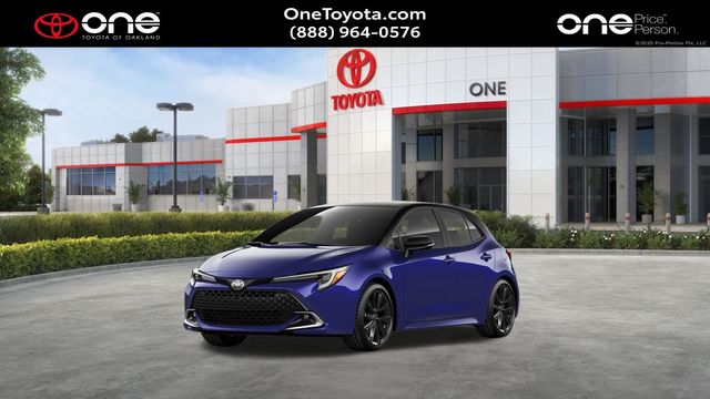 Midnight Black Metallic 2026 Toyota Corolla Hatchback Hatchback Front-Wheel Drive Continuously Variable Transmission