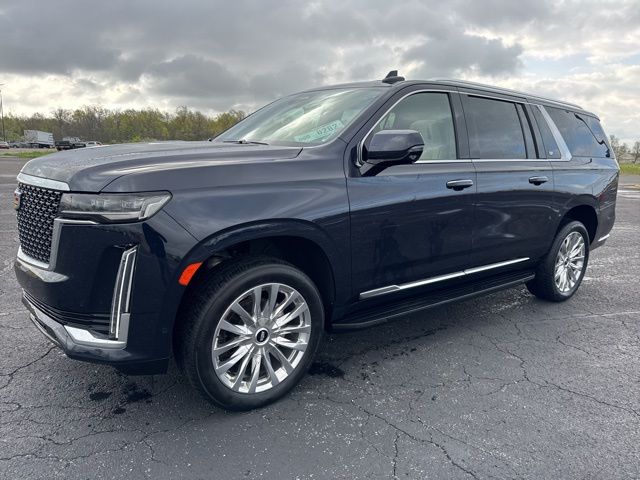 Dark Moon Blue Metallic 2023 Cadillac Escalade ESV Premium Luxury 4WD SUV / Crossover Four-Wheel Drive Automatic