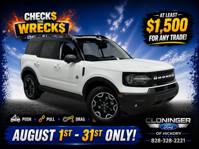 Oxford White 2025 Ford Bronco Sport SUV / Crossover All-Wheel Drive 8-Speed Automatic