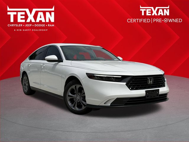 2024 Honda Accord EX White at Texan Dodge Chrysler Jeep Ram