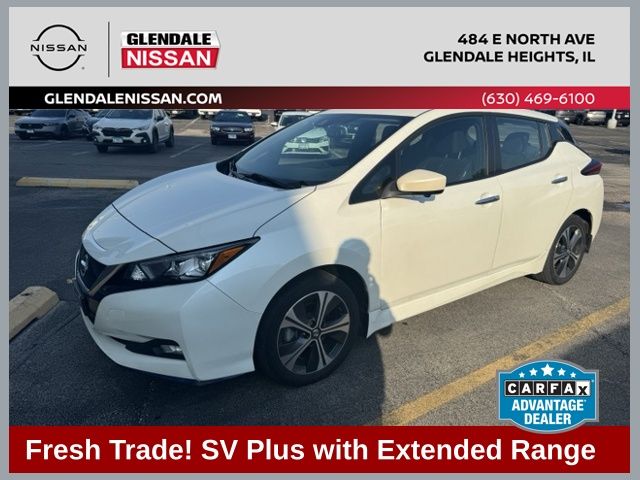 Pearl White 2022 Nissan LEAF Hatchback Front-Wheel Drive Automatic