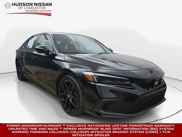 Crystal Black Pearl 2022 Honda Civic Sedan Front-Wheel Drive 6-Speed Manual
