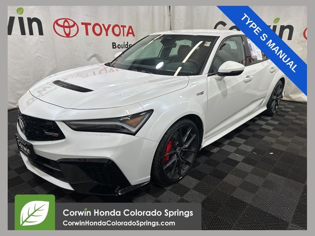Platinum White Pearl 2025 Acura Integra Type S FWD Sedan Front-Wheel Drive 6-Speed Manual
