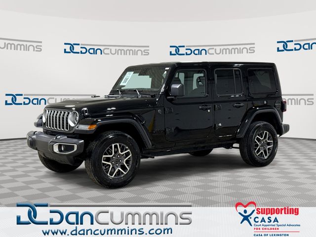 Black Clearcoat 2025 Jeep Wrangler Sahara 4-Door 4WD SUV / Crossover Four-Wheel Drive 8-Speed Automatic