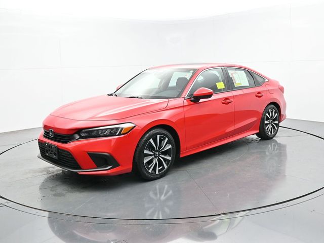 Rallye Red 2024 Honda Civic Sedan Front-Wheel Drive Continuously Variable Transmission