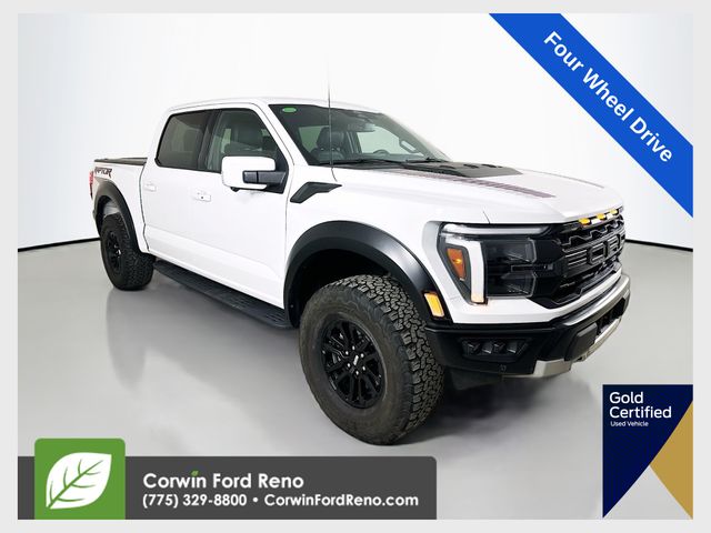 Oxford White 2024 Ford F-150 Raptor SuperCrew 4WD Pickup Truck Four-Wheel Drive Automatic