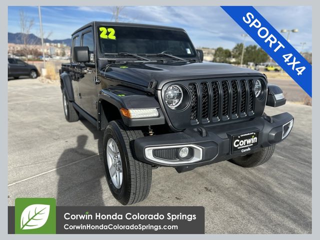 Gray (Granite Crystal Metallic Clearcoat) 2022 Jeep Gladiator Pickup Truck Four-Wheel Drive 8-Speed Automatic
