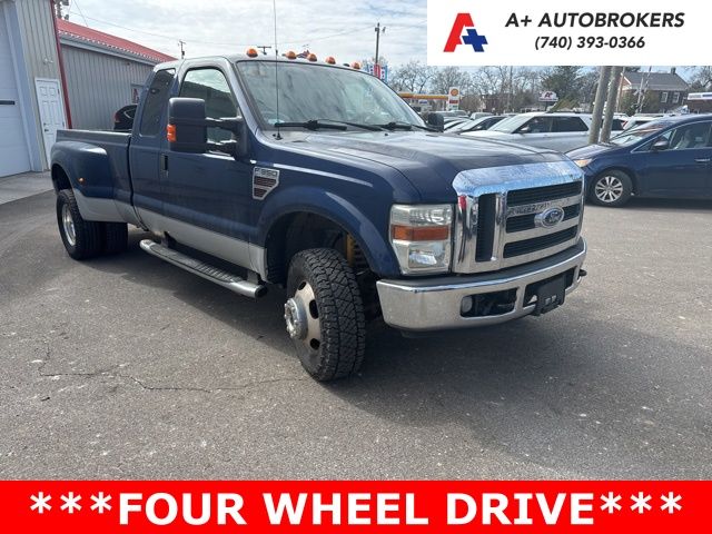 Blue 2008 Ford F-350 Super Duty XLT Super Cab LB DRW 4WD Pickup Truck Four-Wheel Drive 5-Speed Automatic Overdrive