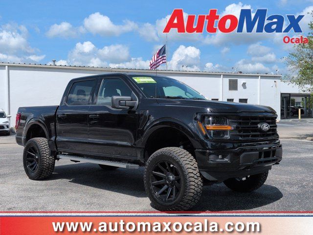 Black 2025 Ford F-150 Pickup Truck Four-Wheel Drive Automatic
