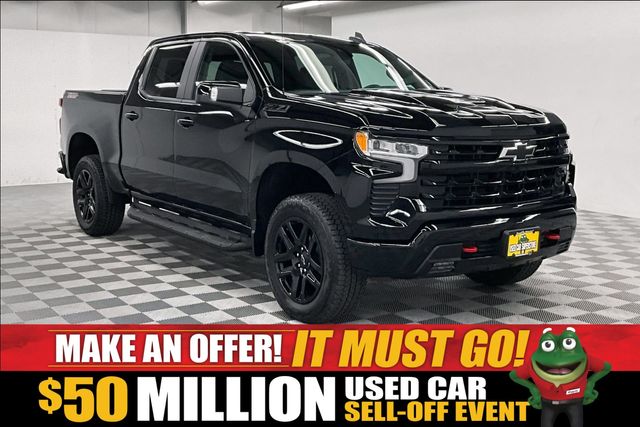 Black 2026 Chevrolet Silverado 1500 Pickup Truck Four-Wheel Drive 10-Speed Automatic