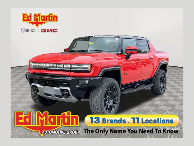 Orange 2025 GMC Hummer EV Pickup 3X Crew Cab AWD Pickup Truck All-Wheel Drive 1-Speed Automatic