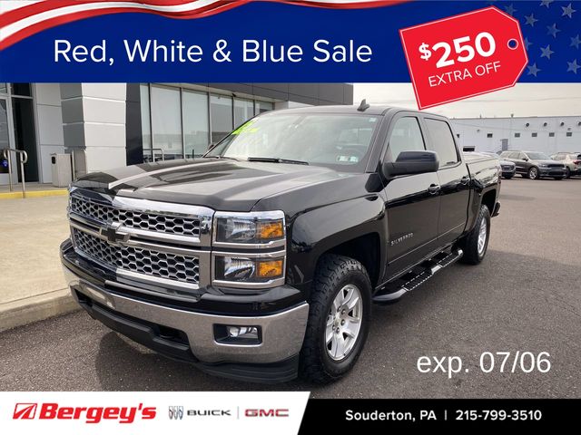 Black 2015 Chevrolet Silverado 1500 Pickup Truck Four-Wheel Drive 6-Speed Automatic Overdrive